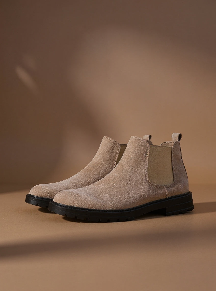 BOTTINE DAIM BEIGE P25