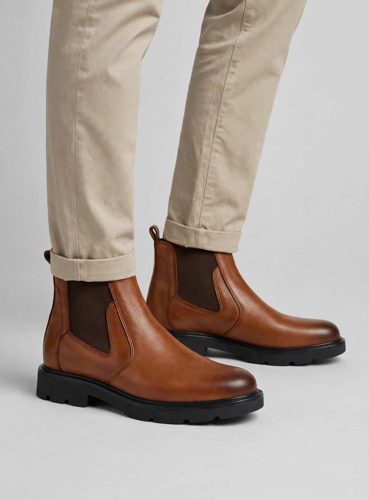 BOTTINE TIGER REF 099 TABAC
