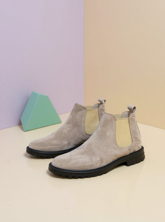 BOTTINE DAIM BEIGE P25