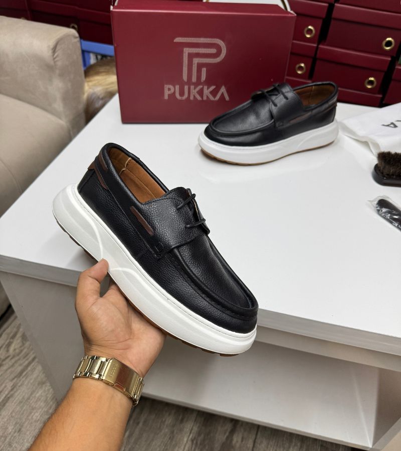 MOCASSIN BATEAU PK009 NOIRE