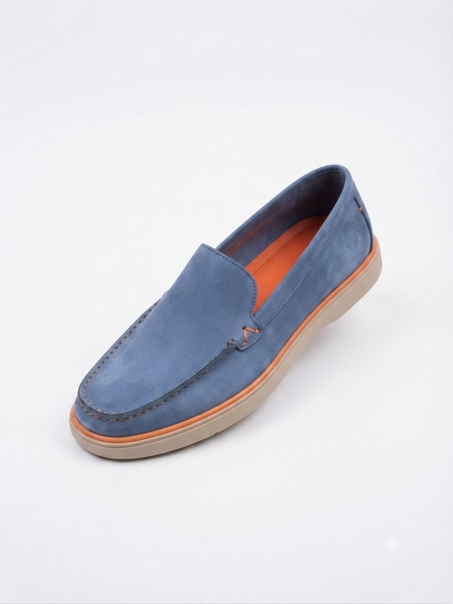 MOCASSIN PK26 BLEU CLEAR