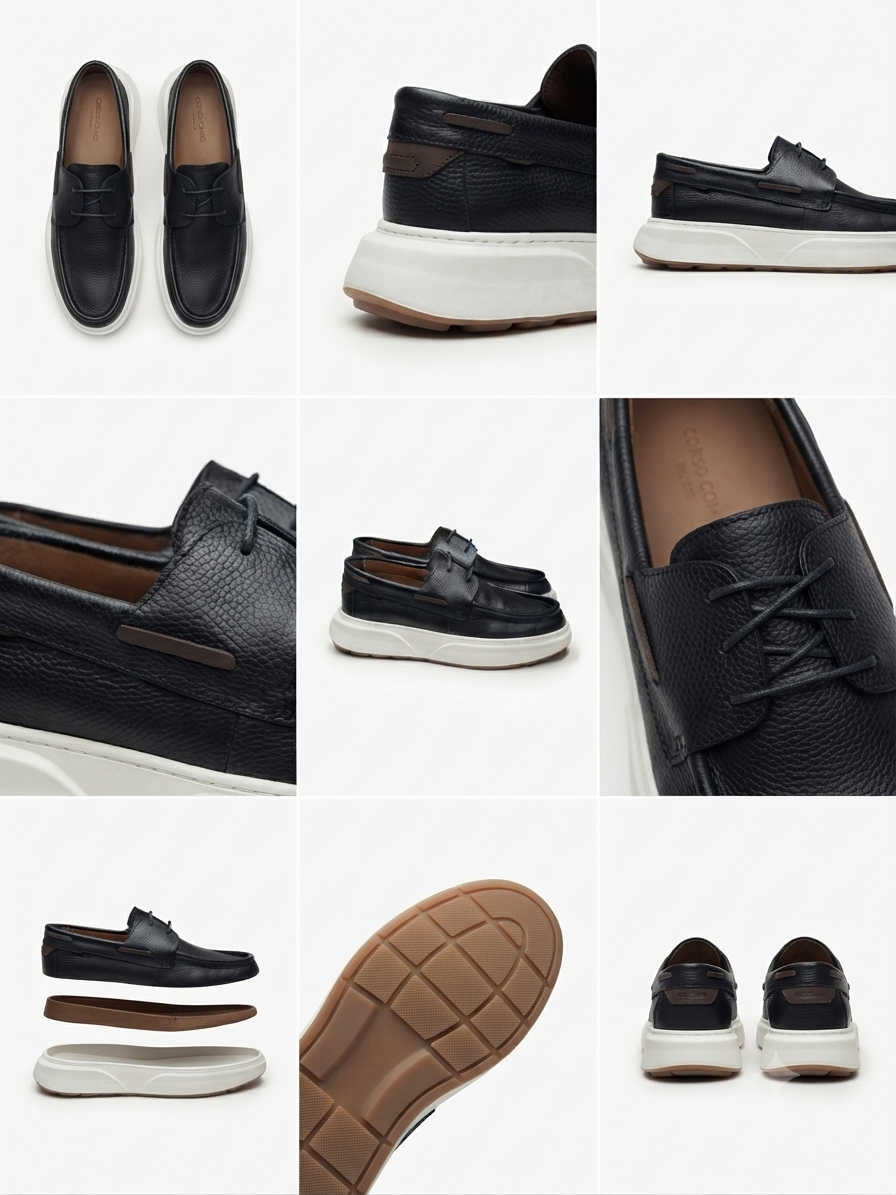 MOCASSIN BATEAU PK009 NOIRE